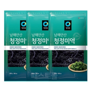 대상 청정원 남해안산 청정미역 200g (3개)_이미지