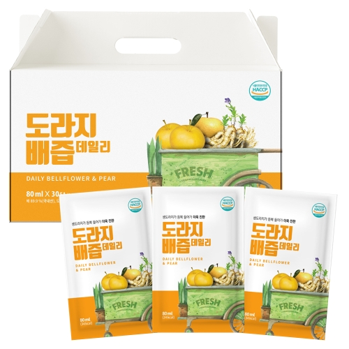유기농마루 물넣지않은 도라지배즙 80ml 30포 (1개)_이미지