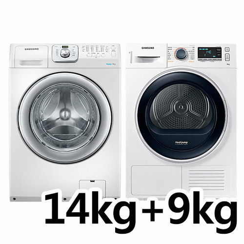 삼성전자 버블샷 WF14F5K3AVW1 + DV90M52A0QW_이미지