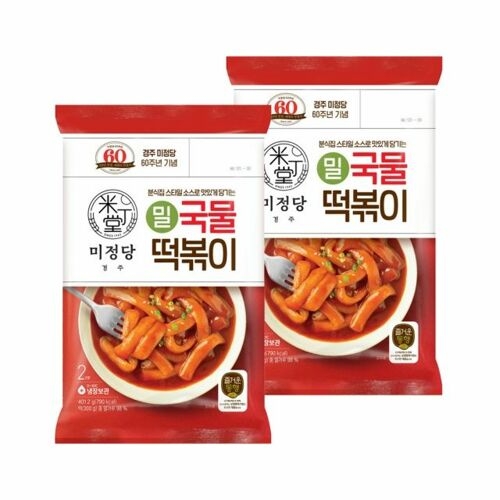 CJ 미정당 밀 국물 떡볶이 401.2g 2개