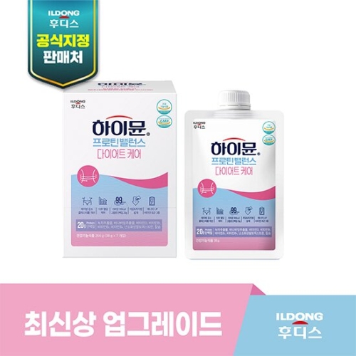 일동후디스 하이뮨 프로틴 밸런스 다이어트 케어 파우치 38g 7포이미지입니다. 누르면 해당 게시물로 새창이동합니다.