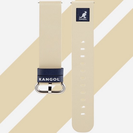 타임플릭 X 캉골 콜라보레이션 스퀘어로고 시계줄 (베이지) (20mm)