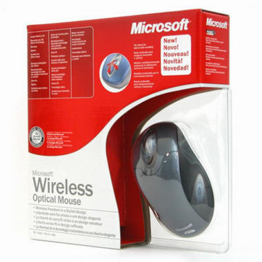 Microsoft 무선 Optical Mouse 스틸블루 유니셀_이미지
