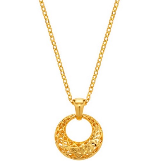 골드모아 여자 체인 반짝 달 목걸이 11.25g