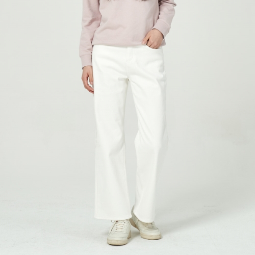 잠뱅이 여성 아이보리 오비안밴드 세줄S/T 노말워싱 양모데님 TG_AN4DTG870-IV