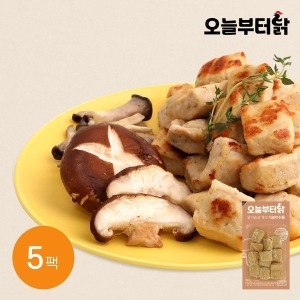다영푸드 오늘부터닭 닭가슴살 큐브 더블머쉬룸 100g (5개)