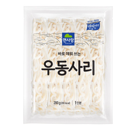 면사랑 바로 데워쓰는 우동사리 200g (3개)
