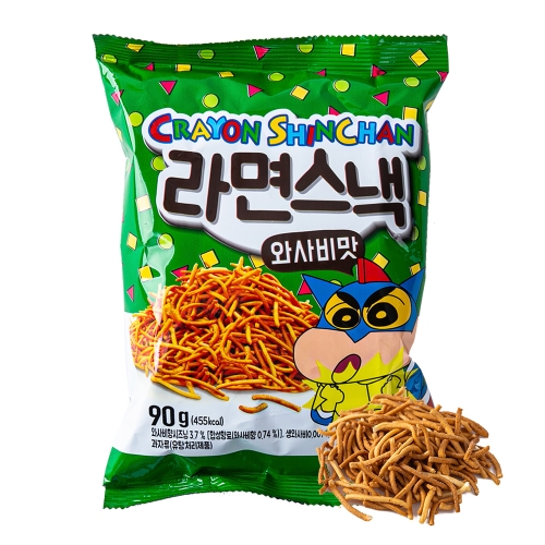 크레용신짱 크레용신짱 라면스낵 와사비맛 90g_이미지