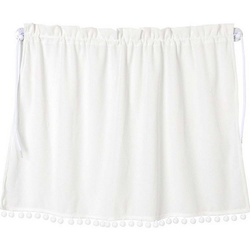 지앤와이 하얀 폼폼 흡착 차량 햇빛가리개 (2개)