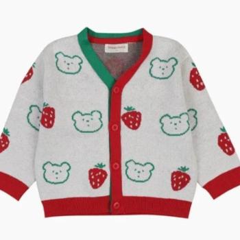HC09 유아 공용 스윗베어 봄 가디건 H1143201 E46626228