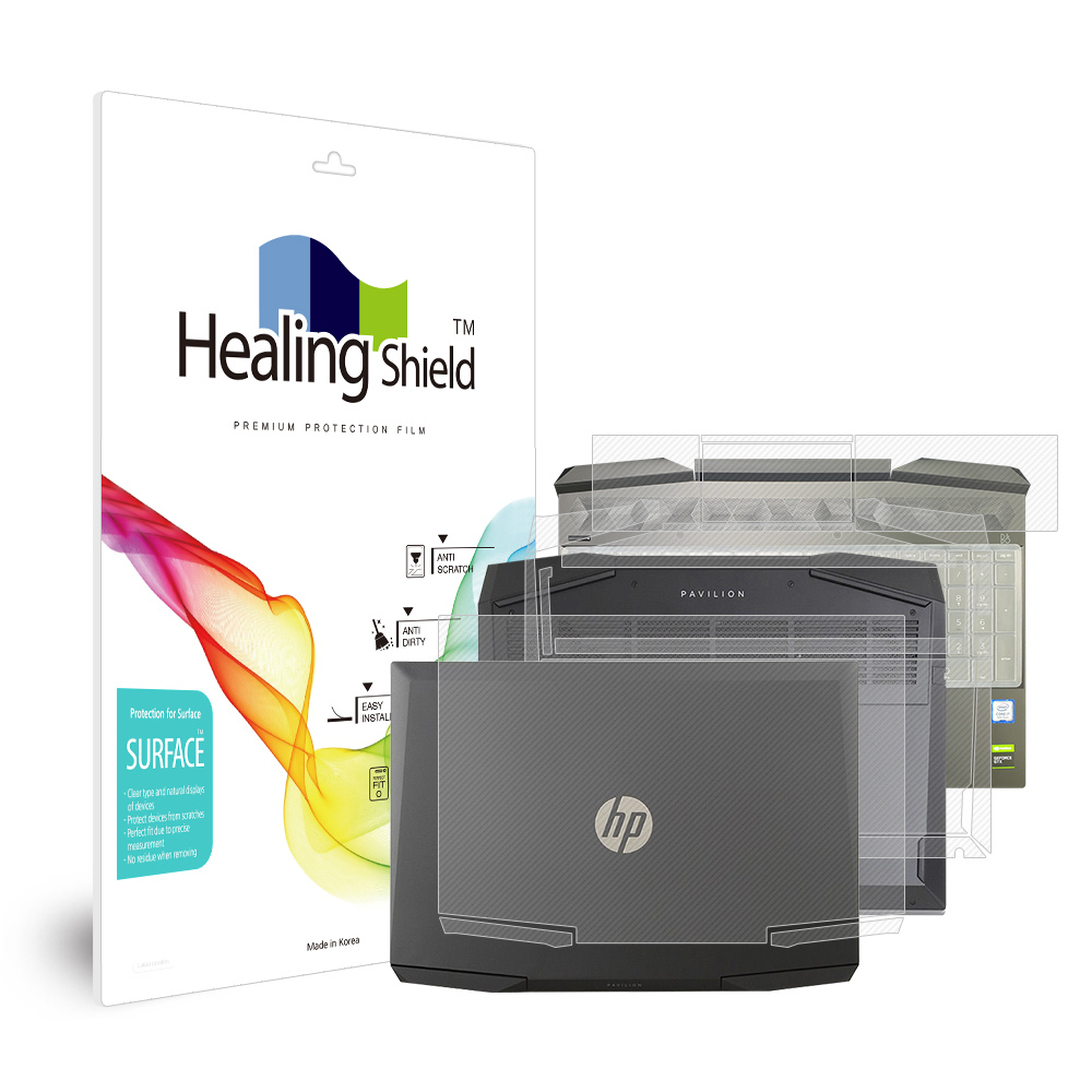 HP 파빌리온 게이밍 15-dk0165TX 무광 외부보호필름 3종 세트