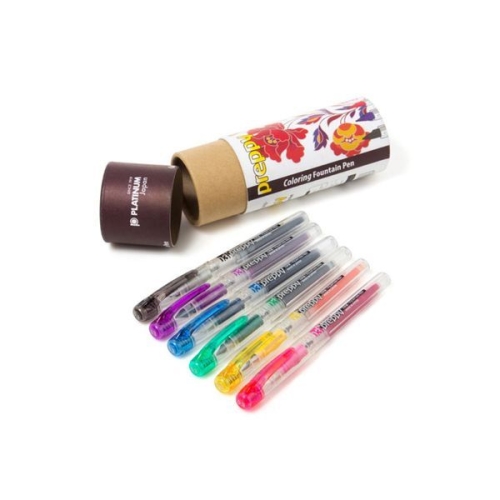 플래티넘 만년필 프레피 컬러링 세트