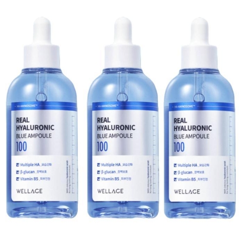 웰라쥬 리얼 히알루로닉 블루100 앰플 100ml (3개)