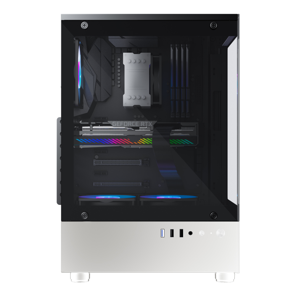 투민시스템 TA100 RGB 강화유리 (블랙화이트)_이미지