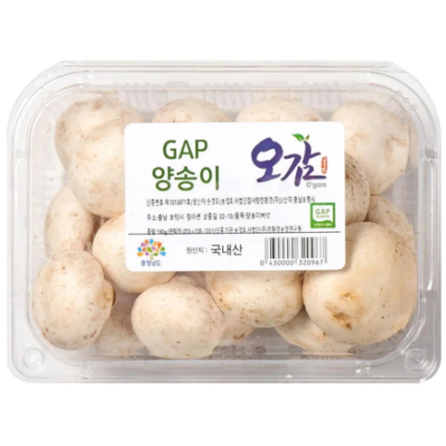 참사랑친환경 오감 양송이 300g (1개)_이미지