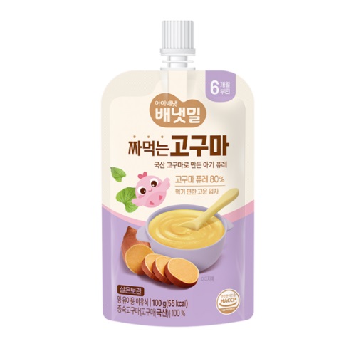 배냇밀 짜먹는 고구마 100g