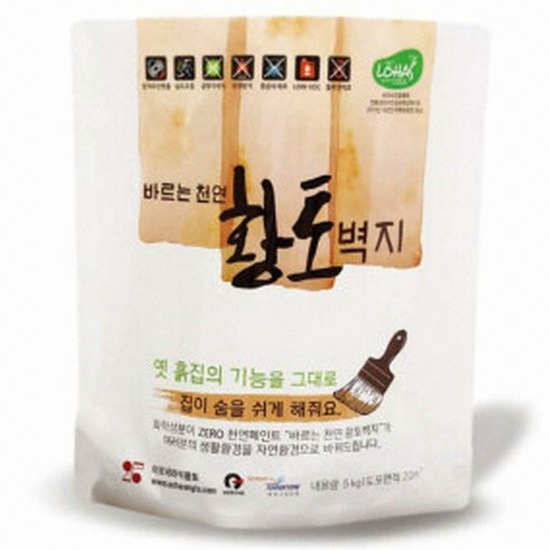 이오세라믹황토 바르는 천연 황토벽지 페인트 (5kg)