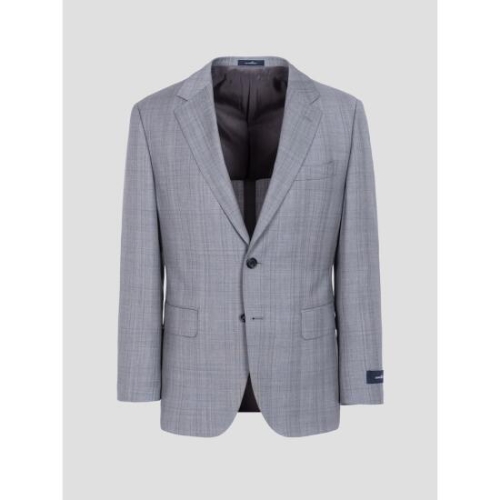 로가디스 COUTURE 울 체크 루즈 핏 수트 재킷 라이트 그레이 RX5201R042_이미지