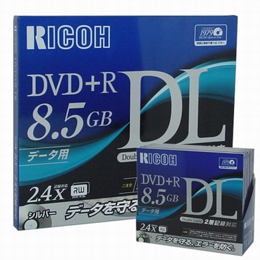 RICOH DVD+R DL 8.5GB 2.4x 쥬얼 1장_이미지
