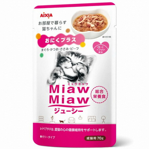 아이시아 먀우먀우 쥬시 고기플러스 파우치 MJ-5 70g (1개)_이미지