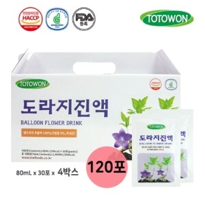 강원식품 <b>토토</b>원 도라지진액 100ml 30포