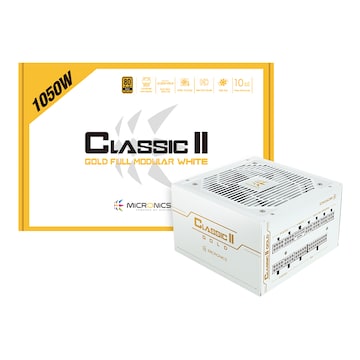 마이크로닉스 Classic II 1050W 80PLUS골드 230V EU 풀모듈러 화이트