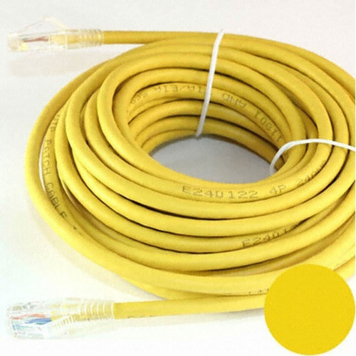 CableMaster CAT.6 UTP 기가비트 랜케이블 옐로우 (CM602) (60m)_이미지