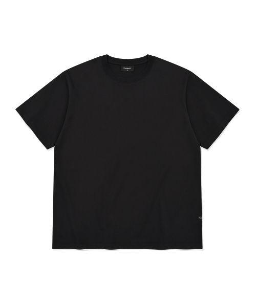 COVERNAT 베이직 크롭 티셔츠 블랙 CO2602ST18BK