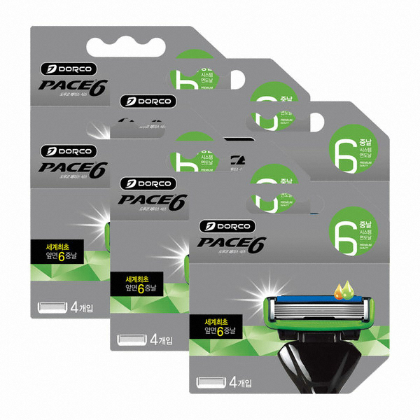 도루코 페이스6 면도날 (24개)