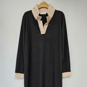 시드마켓 포유배색오픈카라원피스 409S703S 빅사이즈 여성