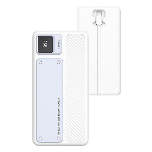 액티몬 PD 20W 일체형 C타입 케이블 보조배터리 MON-LCD-PD20-10000 10000mAh_이미지
