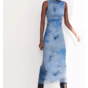 자라 5H1165 봄신상 여자민소매원피스 주름 롱원피스 3152344 2045100