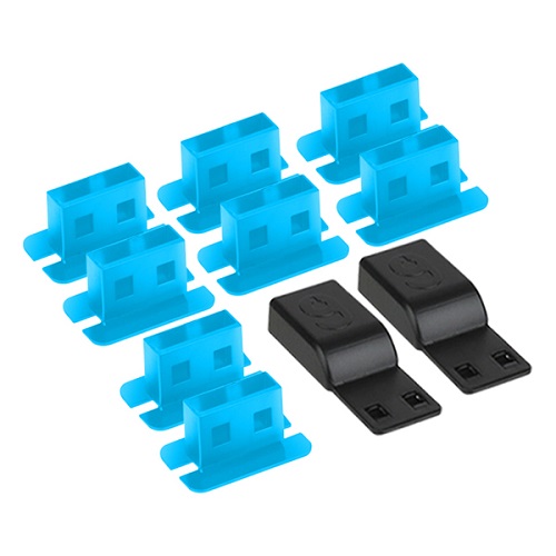 강원전자 NM-DL01 USB 포트 잠금장치 (블루, 8개)_이미지