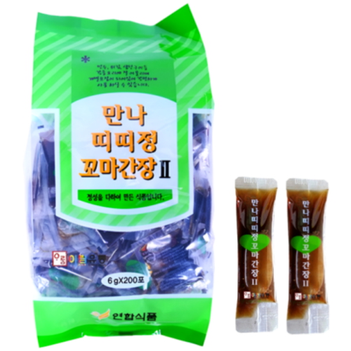  연합식품 만나 띠띠정 꼬마간장 6g [200개]