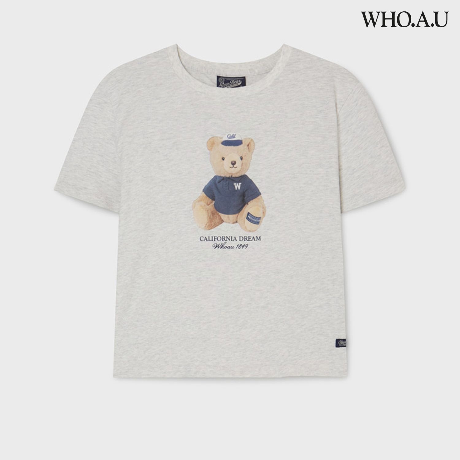 Bear Photo Crop T-shirt WHRPG2451F