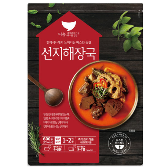 선미식품 따숨 선지해장국 600g (25개)_이미지