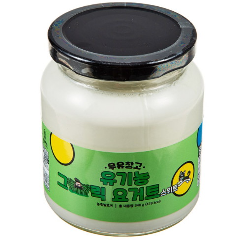 우유창고 유기농 그릭 요거트 스위트 340g
