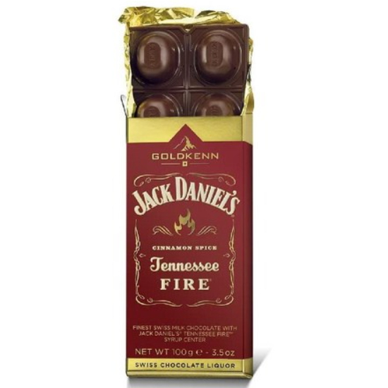 골드켄 잭다니엘 테니시 파이어 시나몬 스파이스 초콜릿 100g (해외) (1개)_이미지