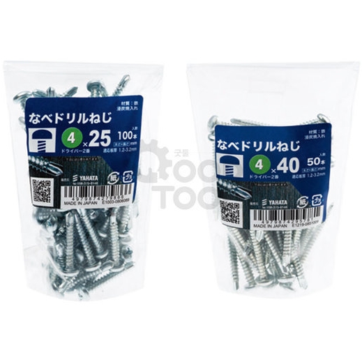 야하타 둥근머리 직결나사 4x50mm (40pcs)_이미지