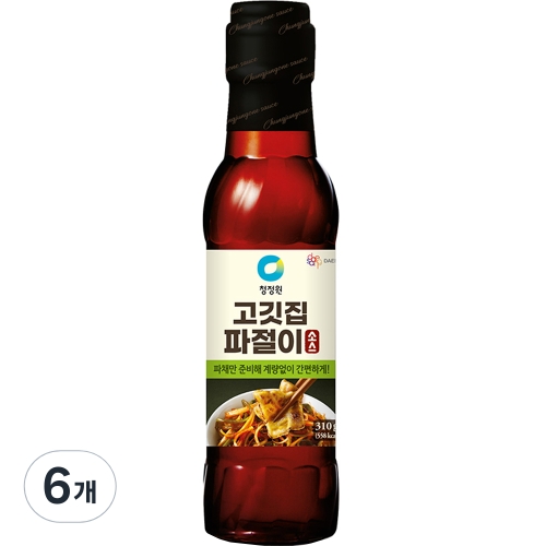 대상 청정원 고깃집 파절이소스 310g (6개)