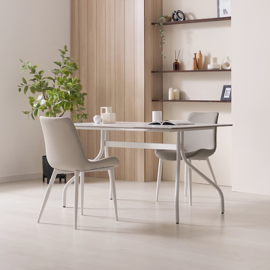 라로퍼니처 엘레나 양면 포세린 세라믹 식탁 1400 (의자2개)_이미지