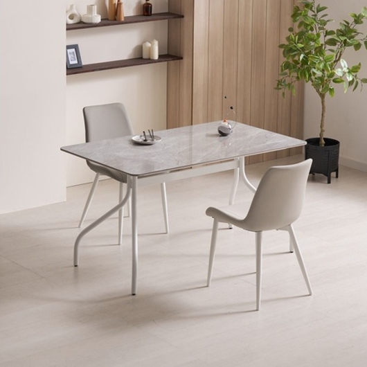 라로퍼니처 엘레나 양면 포세린 세라믹 식탁 1400 (의자2개)