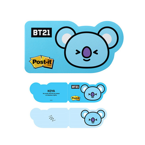 3M 모양 노트 SSN 654-BT21 코야