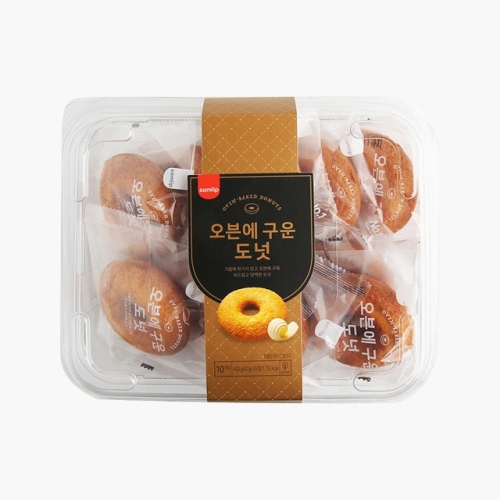 간식 빵 오븐에 구운 도넛 파이 400g