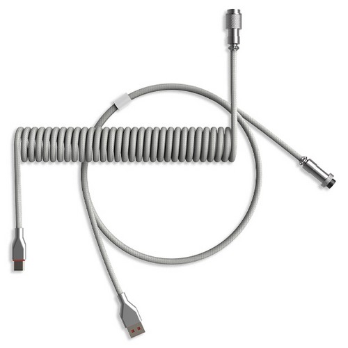 엠스톤글로벌 코일형 C타입 항공 케이블 (1.7m)_이미지