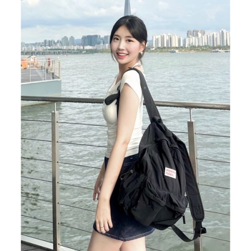 마스마룰즈 MASMARULEZ mini ver. Two pocket daily backpack_Black 5015530589