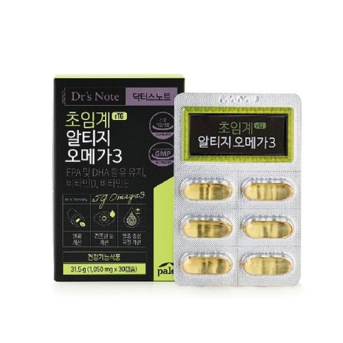 팔레오 닥터스노트 초임계 알티지 오메가3 1050mg 30캡슐 (10개)_이미지