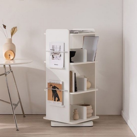 삼익가구  포어 전면 3단 회전책장 470