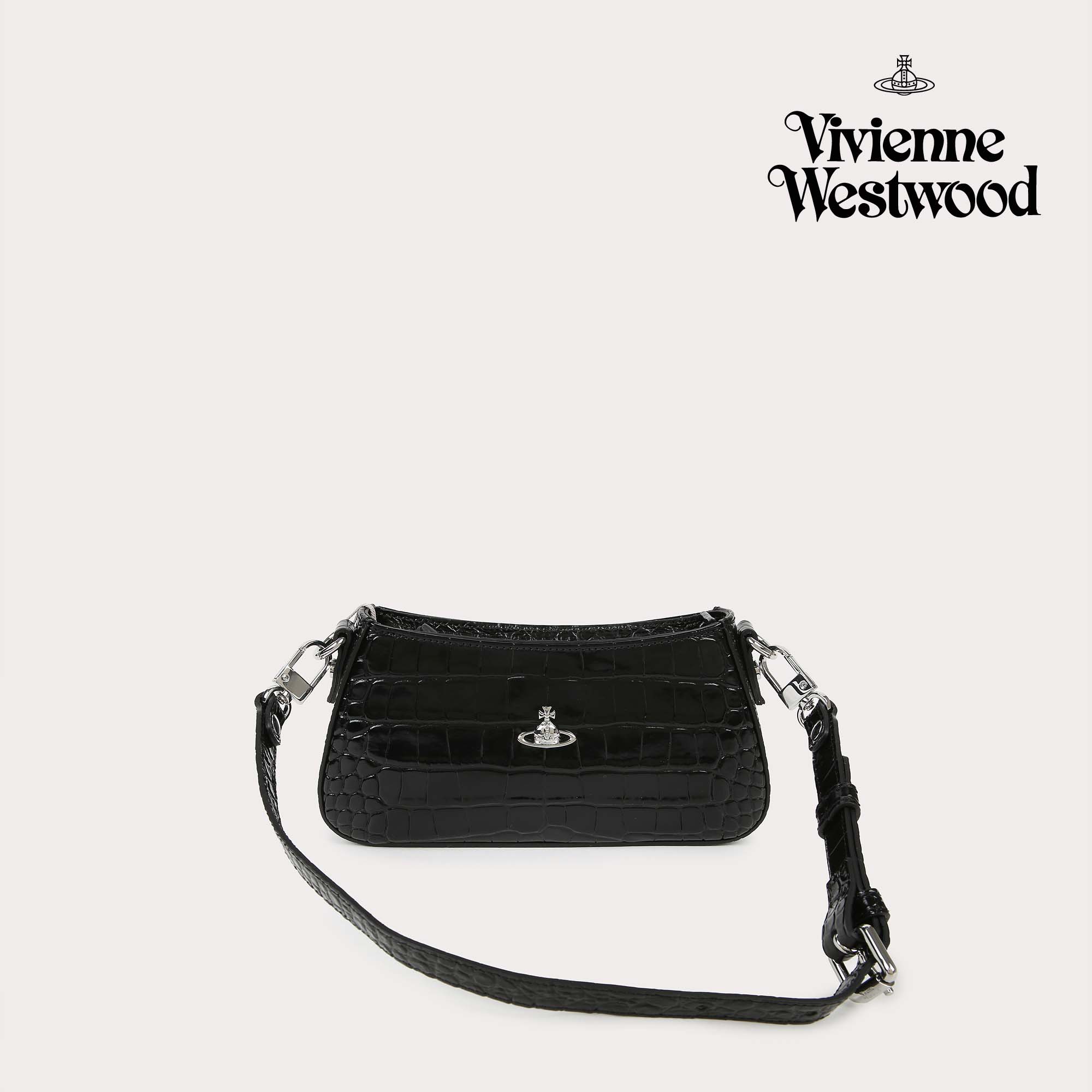 비비안웨스트우드 타샤 크로커다일 숄더 폰백 VQSCBA0018 99_이미지