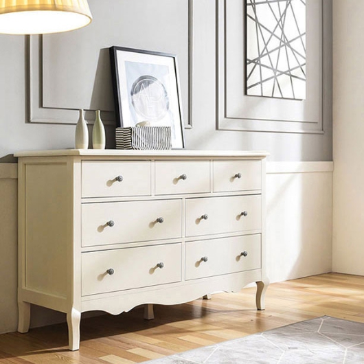 밀키웨이 헬레나 원목도장 와이드 서랍장 1200_이미지